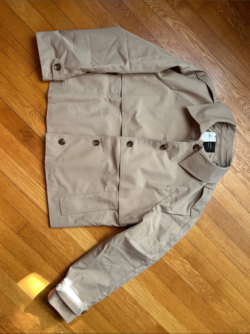 Banana Republic Khaki Lightweight Shirt Jacket